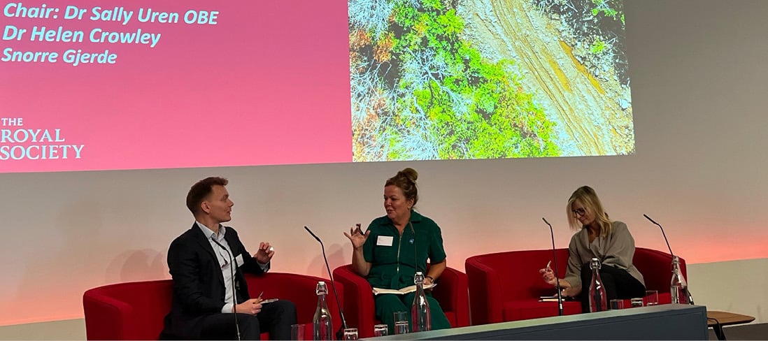 Panel discussion at Royal Society seminar in London.